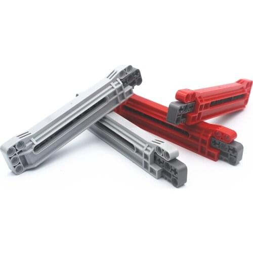 MOC Building Blocks Technical Parts 2pcs Tehcnical Gear Rack & 2pcs Technical Gear Groove compatible with lego for Kids Boys Toy