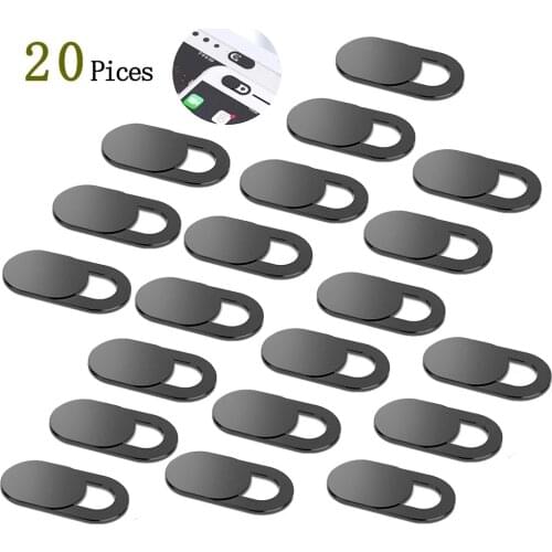 20PCS WebCam Cover Shutter Magnet Slider Universal Antispy Camera Cover For Laptop iPad PC Macbook Tablet lenses Privacy Sticker