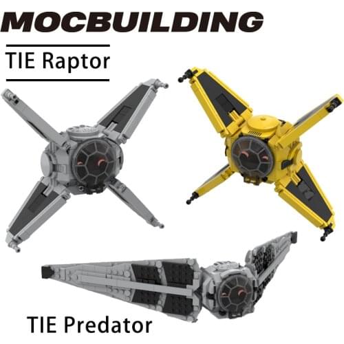 MOC Bricks Kid Star Movie Space wars New Mining Guild TIE Raptor Spaceship TIE Fighters Model Lepining Building Blocks Kid Toys