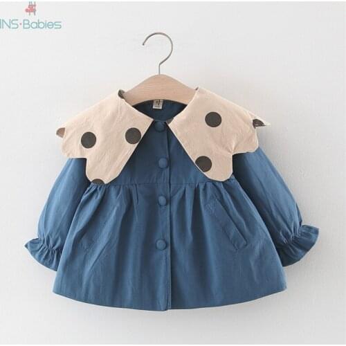 Newborn Baby Girl Jacket Autumn Coat For Girls Korean Infant Baby Girl Coats Long Sleeve 12m-3y kids clothing outwear outfit