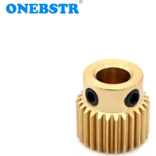 Makerbot 26 Teeth Brass Feed Gears Feeding Wheel Gear Special Brass Extrusion 3D Printer Accessories Free Shipping