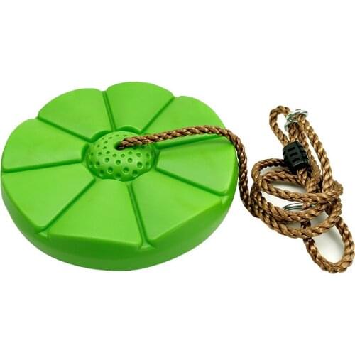 Hot Sale Children Disc Swing Toy Safety Seat Kids Round Rope Outdoor Playground Plastic Disc Swing