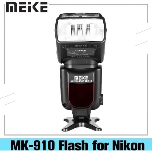 Meike MK-910 MK910 i-TTL 1/8000s HSS Sync Master & Slave Flash Speedlight for Nikon SB-910 SB-900 D7500 D800 D750 D600 DSLR