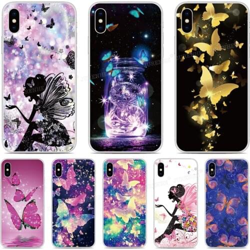 Soft TPU Fundas Butterfly Fairy Phone Case For Alcatel 1 1S 3C 1C 1X 1V 3 3L 3V 3X 2019 1A 1B 1S 1SE 2020 Silicone Back Cover
