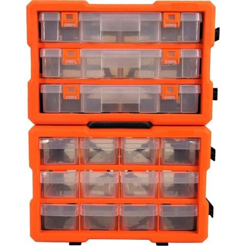 Wall-Mounted Parts Box Plastic Tool Box Classification Multi-grid Drawer Type combination Tool Case Screw Component Box