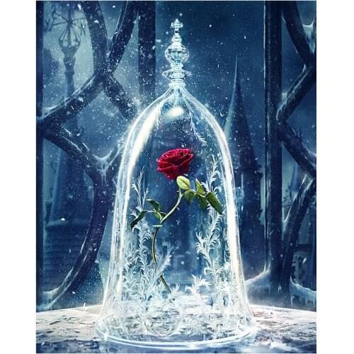 Still Life Canvas Oil Painting Red Rose Love Art for Valentines Day Home Decoration Painting Hand Painted High Quality Vertical