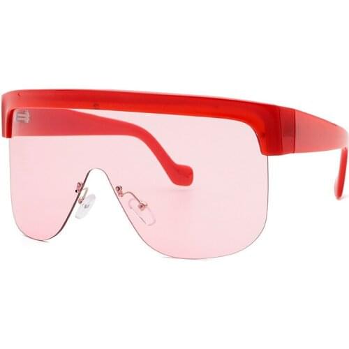 New European and American fashion one piece large lens sunglasses personalized Sunglasses oversized sunglasses