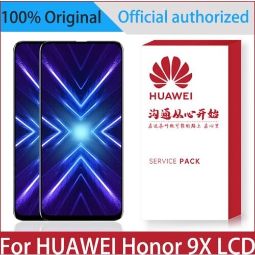 Original 6.59'' Display For Huawei Honor 9X LCD STK-LX1 Touch Screen Digitizer Assembly Replace Replacement Parts WIth Frame