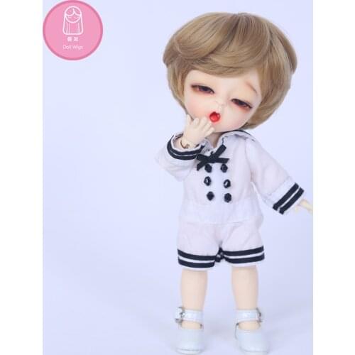 Wig For Doll BJD L8#31 free shipping size 9cm 1/8 high-temperature wig long hair bjd sd doll Wigs in beauty Baby Hair