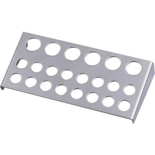 22 Holes Tattoo Pigment Ink Cap Cup Holder Body Beauty Tools Tattoo Accesories Stainless Steel Shelf Stand Tip Supply Tools