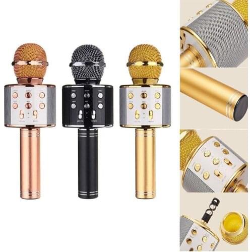 Professional Bluetooth Wireless Microphone Handheld Karaoke Mic USB Mini Home KTV For Music Player Singing Recorder Mic