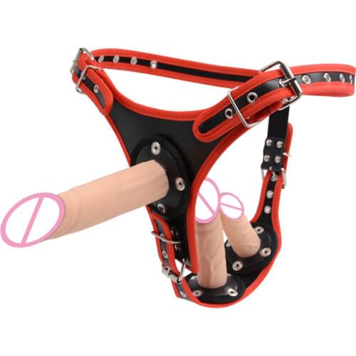 Dildo Strap on Toys for Sex Penis Dildo Pants Wear Penis Sex Toys for Lesbian Women Couples Three Dick Strapon Dildo Realistic