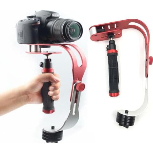 Alloy Aluminum Mini Handheld Digital Camera Camcorder Stabilizer Video Steadicam Mobile DSLR 5DII Motion DV Steadycam
