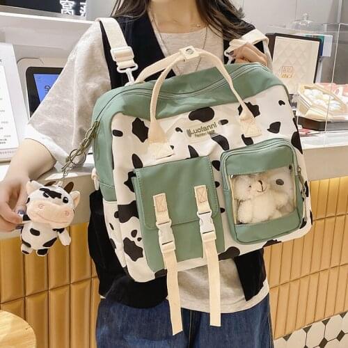 HOCODO Multifunctional Backpack Teenage Girl Portable Travel Bag Female Waterproof Women Backpack Solid Color Shoulder Bag Women