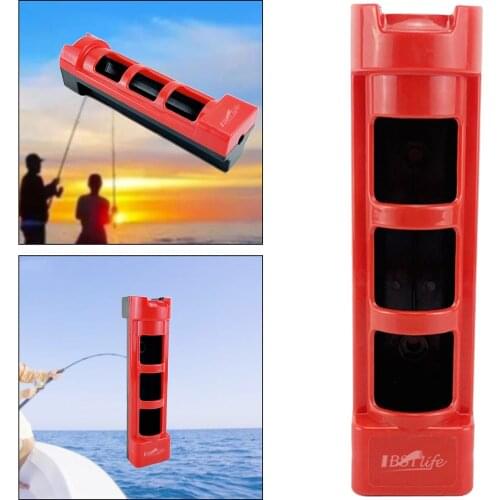 Self Adhesive Fishing Rod Holder, One Piece Molded Boat Rod Organizer Pole Rack Easy to Install