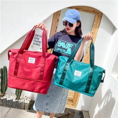 Fashion Womens Sports Fitness Bag Waterproof Travel Bag Large Capacity Gym Yoga Handbag And Shoulder Bag Sac De Voyage Femme