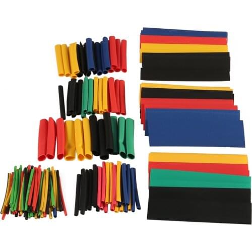 164pcs/Set heat shrink tubing Heatshrink Tube Polyolefin Shrinking Assorted Wire Cable Insulated Sleeving Shrink Tube