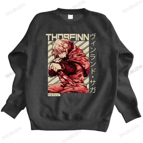 Cotton sweatshirt male hoodies Cool Vinland Saga Thorfinn sweatshirt Fiction Anime hoodie Japan Manga otaku Viking Brand hoody