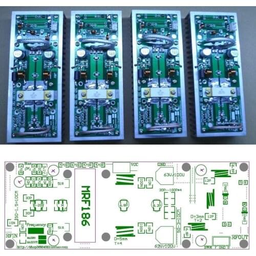 100W UHF 400 MHZ--470 MHZ Frequency Amplifier Power Board Ham Radio DIY Kits 433MHZ NEW
