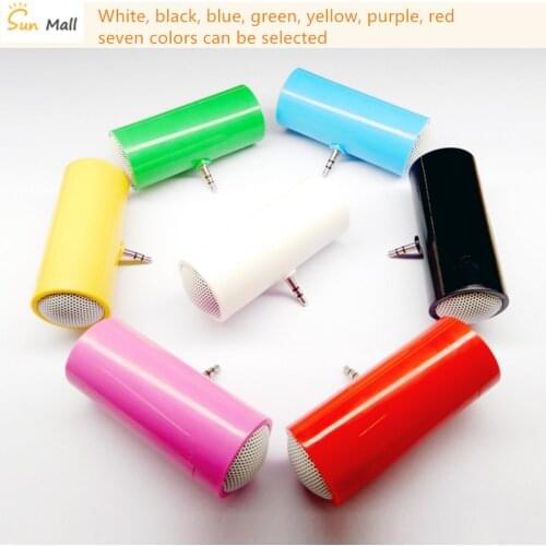 1PC mini portable speaker, phone speaker accessory speaker with 3.5mm plug in line, mono music stereo audio speaker