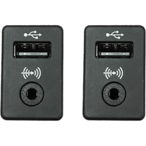 1Pc AUX+USB Switch Socket For V~W Tiguan Passat B6 B7 CC RCD510 RNS310 3CD 035 249 A 3CD035249A 3CD 035 249A QW