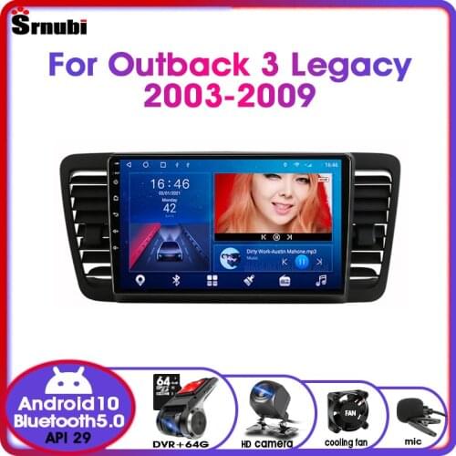 Android10.0 2Din Multimedia Video Player Car Radio For Subaru Outback 3 Legacy 4 2003-2009 DSP RDS 4G GPS Navigation carplay DVD