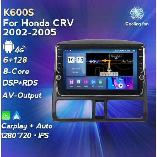 Android11 4G LTE Eight core 6+128G for Honda CRV 2002-2005 Car Radio Multimedia Video Player Navigation GPS IPS screen 2din