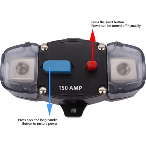 150A 200A 250A 300A Auto Circuit Breaker Fuse Reset Car RV Yacht Boat Waterproof Power Supply Protection