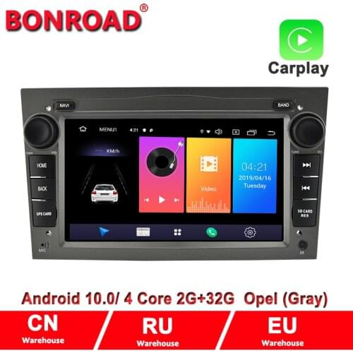 Bonroad Android 10.0Car DVD GPS Navigation multimedia player Radio Video 2Din 7"car For Opel Universal Astra Antara Zafira Corsa