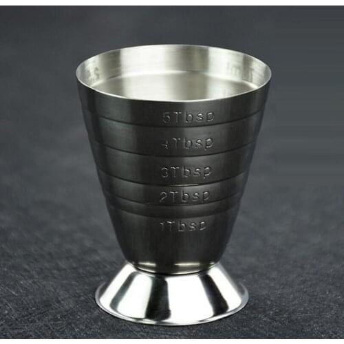 Bar Measures Multi measure unit wine cup oz 15-75ml magic inside and outside scale oz. cup TBSP mugs