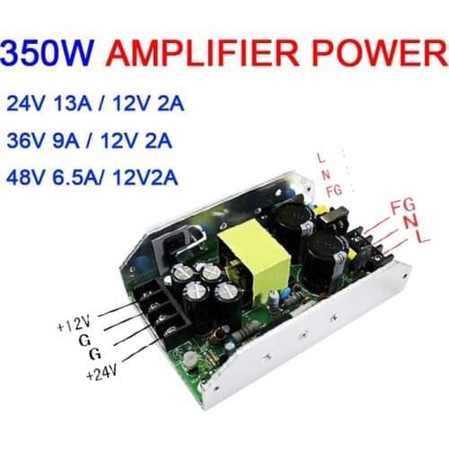 ​Digital power amplifier dual switching power supply 350W AC 110V 220V TO 24V 13A 12V / 36V 9A 12V / 48V 6.5A switch power