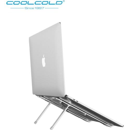 COOLCOLD Laptop Stand Height Adjustable Aluminum Laptop Riser Holder Portable Ergonomic Notebook to 17 inch for MacBook Air Pro