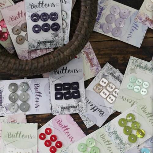 2 Holes Natural Shell Buttons Color Children Buttons for Womens Knit Sweater Cardigan Baby Romper Needlework Sewing Accessories