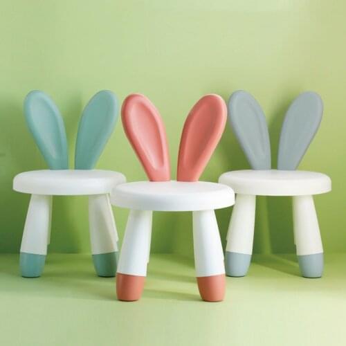 Children Backrest Chairs Plastic Kindergarten Baby Cartoon Small Bench Child Cute Non-Slip Household Seat растущий стул Sillas