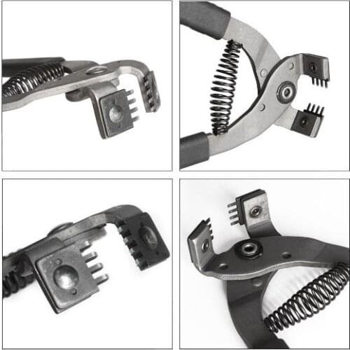 Leather Craft Punch Tool 4mm Pitch 2/4 Prong Leahter Stitching Hole Punchs Plier Clamp Cutter Hogard Diamond Cut Punch Leather