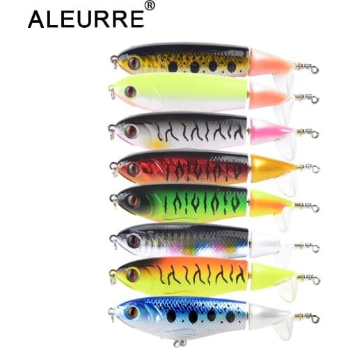 1pcs Quality Whopper Plopper 90mm/17g Top Water Popper Fishing Lure Hard Bait Wobblers Rotating Soft Tail Fishing Tackle