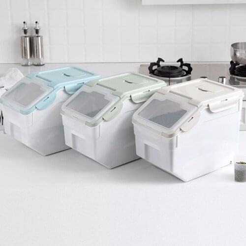 10kg Large Capacity Dog Feeders Sealed Food Storage Bucket Moistureproof Pet Food Container Storage Tank Home Rice Storage Box