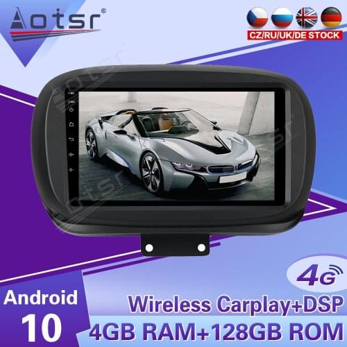 128G Android 10 Radio Tape Recorder Video Car Multimedia Player Stereo For Fiat 500X 2014 2015 - 2020 Head Unit GPS Navi No 2din