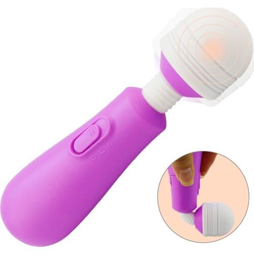 Small AV Wand Vibrator Powerful Quiet AAA batteries Mini Clitoris Stimulator Massage Adult Sex Toys for Woman Masturbator