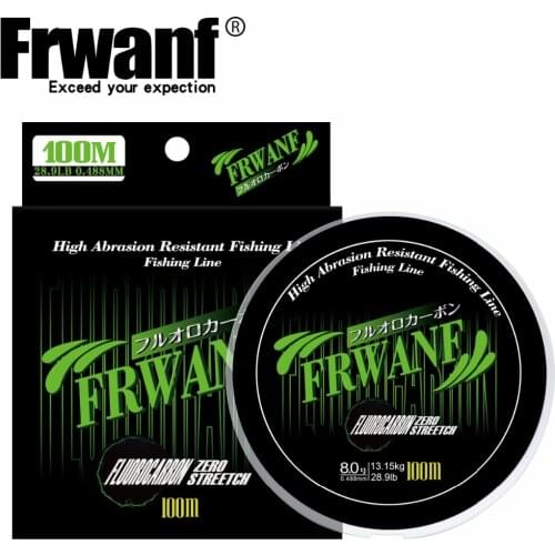 Brands new 100M japan Fluorocarbon fishing lines 3-56LB quality line Super strong Mainline fishing cords for fishing