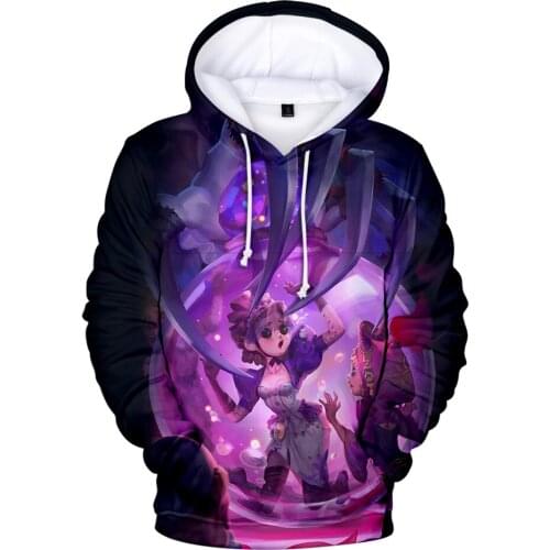 New 3D Game I-dentity V Hoodies Hot Sale 3D anime I- dentity- Exertion Games Lab Hoodie Sweatshirts Long Sleeve Tops