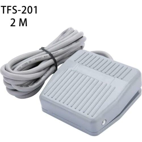 1pcs Foot switch of 0-400 V Momentary control switch Electric pedal SPDT gray 2m wire gauges