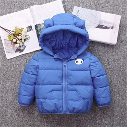 Boys Girls Down Parkas Winter Toddler Casual Cotton Thick Hoodies Coat For Baby Infant Warm Jacket Children Outerwear Clothing