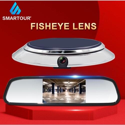 Smartour 4.3 Inch Car Rearview Mirror HD Video Auto Parking Assistance For FORD RANGER T6 T7 T8 XLT Reversing Rear View Camera
