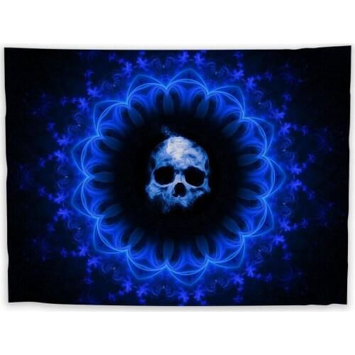 Skull Dark Wall Hanging Tapestry Bedroom Home Decoration