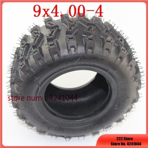 9X4.00-4 Vacuum tires for Turf Rider Tread Tubeless Lawnmower Golf Go Cart ATV Pocket Bike Go Kart