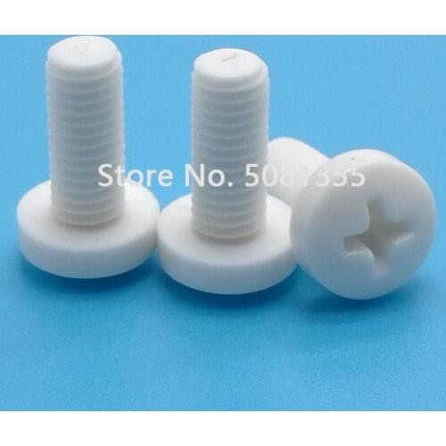 100pcs M3 M4 M5 M6 Plastic Cross Recessed Pan Head Polypropylene PP Screw
