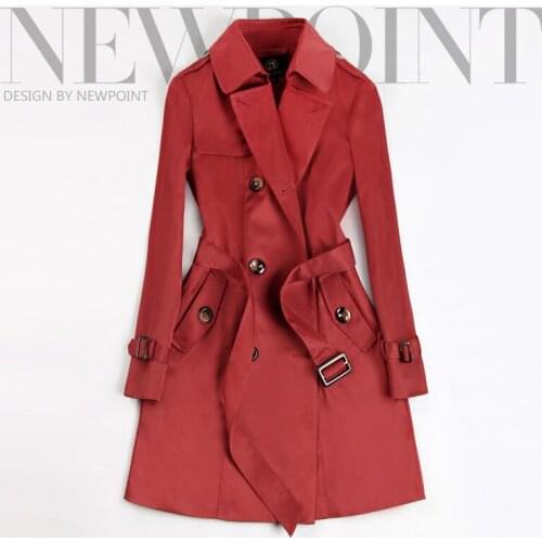 Womens Long Trench Coat 2019 Spring Lady Office Trench Elegant Double Breasted Outwear Windbreaker casaco feminino 111