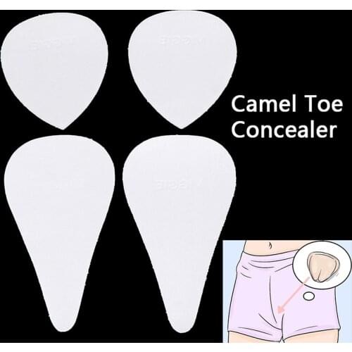 1/2PCS Reusable Medical Grade Silicone Camel Toe Concealer Traceless Invisible Adhesive Concealer for Women Cover Feminine Lines