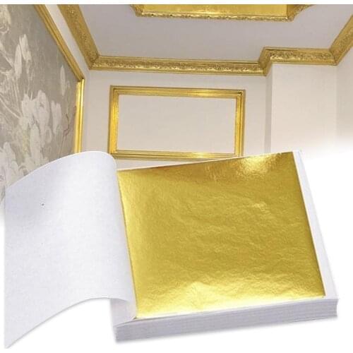 100Pc Arts Crafts Design Gliding Sheet Frame Material Gold Foil Decoration Suspended Ceiling Line Golden Foil Decorative Sticker
